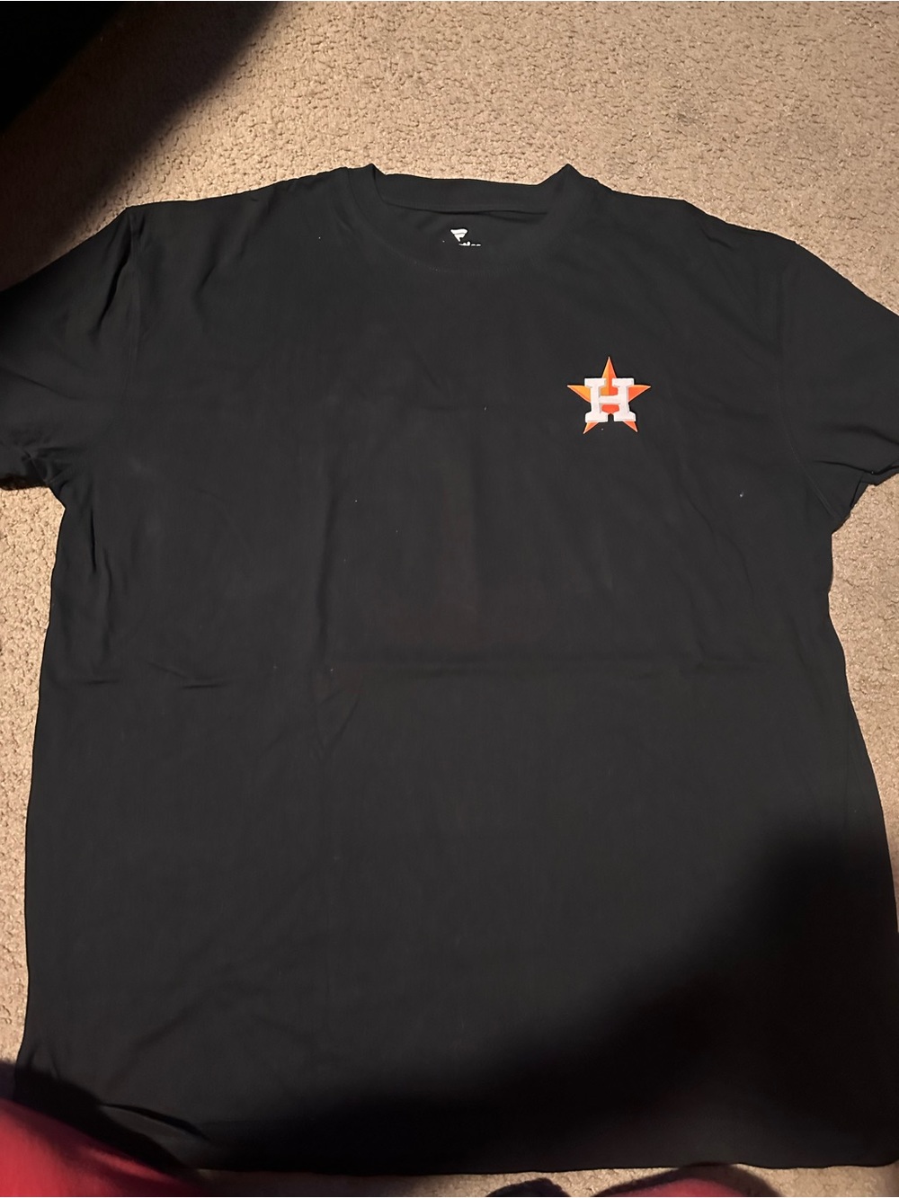 Fanatics Black Houston Astros Star Logo Short Sleeve Tee